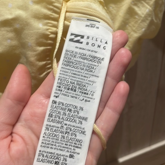 Billabong The Salty Blonde Sun Glow Crop Blouse - Picture 6 of 8